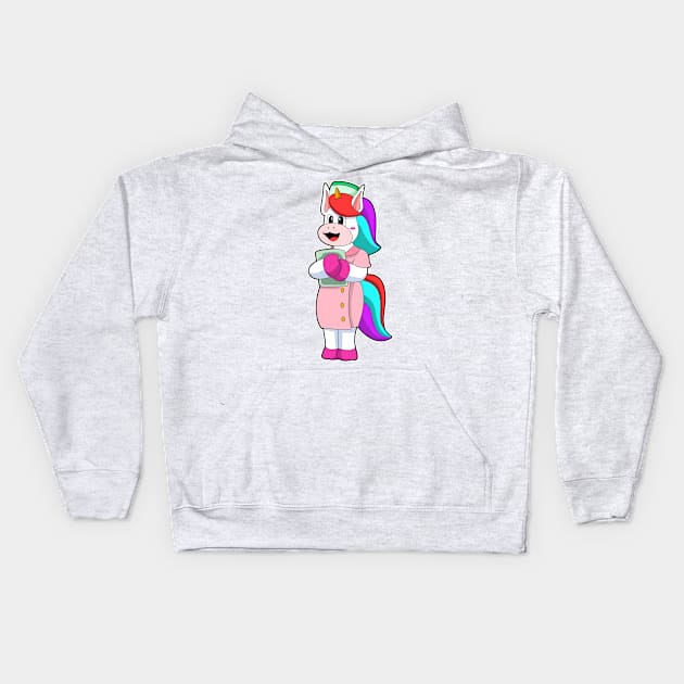 Unicorn as Nurse Kids Hoodie by Markus Schnabel